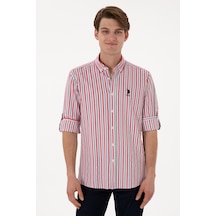 U.s. Polo Assn. Erkek Kırmızı Gömlek Desenli 50306326-vr030 Kırmızı