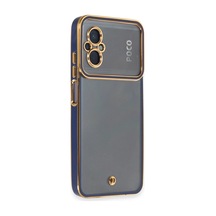 Xiaomi Poco M5 Kılıf Liva Lens Silikon - Mavi 0.2M-Çok Renkli