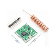 Sı4432 433mhz Rf Kablosuz Haberleşme Modülü Transceiver 1000 Metre 20dbm 240 930 Mhz 3.6 V