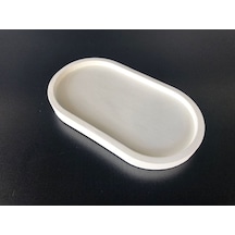 Bernami Vazo Pinterest Dekoratif Oval Beyaz Beton Biblo Tabakbeton Takı Tabağı Mum Tabağı Mumluk Organizer Diğer