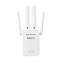 Lineon 300 Mbps 4 Antenli Wifi Repeater Router