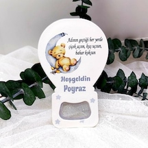 Yeni Doğan Bebek Buzdolabı Magnet Yıldızda Uyuyan Ayıcı 30 Adet