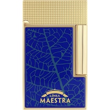 S.t. Dupont Line 2 Partagas Mavi - Altın Sarısı Çakmak 16095 Lacivert