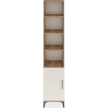Arges Dolap 5 Raflı Tek Kapaklı 44x30x221 Çam-aytaşı Atlas Çam