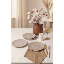 Keramika Taupe Ege Pasta Tabağı 20 Cm 4 Adet 594 Krem