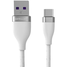 Konfulon - 949 - S84 Seramik Uçlu Type-c 1m 3.1a - Shophnrl - - Beyaz