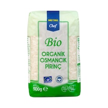 Metro Chef Bio Osmancık Pirinç 500 G Organik Uzun Tane 5'li Avantaj Paketi - 5 Adet Tarı