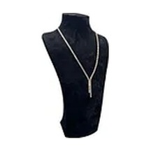 Yerli Üretim Süet Kumaş Elisia Manken Siyah Renk 25/12 Cm Kolye Gerdanlık Takı Sergileme Mankeni Çok Renkli
