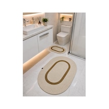 Hasır,jüt, Kilim, Paspas, Mutfak Halısı, Banyo Paspası, Halı,yolluk,2 Li Takım Oval Krem-hasır Krem-hasır
