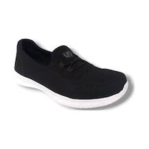 Black Sea 575-25 Anorak Slip On Anatomik Kadın Sneaker Siyah Beyaz Siyah