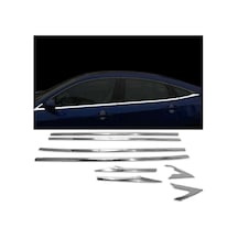 Honda Civic Uyumlu 2016 Sonrası Cam Çıtası Krom