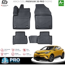 S-dizayn Toyota C-hr 3d Pro Havuzlu Paspas 2016-2023 A+ Kalite