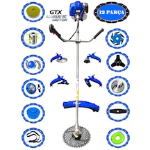 Eisenn German Kraftex-12 9600 Seri Yan Tipi Benzinli Ot Çalı Çim Biçme Tırpanı + 12 Parça Tam Set Halı Yıkamalı