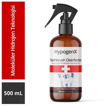 Hypogenx Diş Fırçası Temizleme Solüsyonu Hipokloröz Asit Bazlı 500 ML
