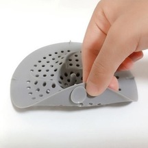 Novahub Gri Duş Drenaj Koruyucu Ince Delik Anti-blokaj Evrensel Uygun Zemin Küvet Lavabo Saç Durdurucu Banyo Aksesuarları Gri Gri