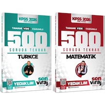 Yediiklim 2026 Kpss Türkçe + Matematik 1000 Soruda Tekrar Son Viraj Serisi 5 Li Set Yediiklim Yayınları