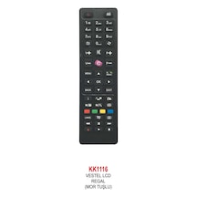Vestel Uyumlu Lcd- Mor Tuşlu Kumanda