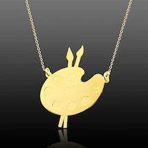 Kuyumcudukkani Palet Model İsim Yazılı Sevgi Kolyesi-35079-g Gold