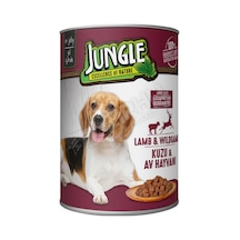 3 Adet Jungle Köpek Konservesi 400 Gr Kuzu Etli Av Hayvanlı
