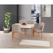 Beyaz Highgloss 80 160+30 Eliz Açılabilir Masa Beyaz