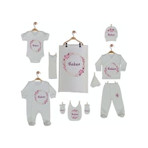 Pia Baby 11 Parça İsme Özel Hastane Çıkışı Gl 1904 Krem