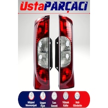 Fiat Fiorino Sağ Sol Arka Stop Lambası Takımı 2008-2015 Yan Açılan Kapı Uyumlu Fiat Fiorino Sağ Sol Arka Stop Lambası Takımı 2008-2015 Yan Açılan Kapı Uyumlu