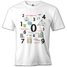 Matematik - Aritmetik Beyaz Erkek Tshirt
