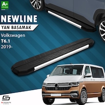 S-dizayn Vw Transporter T6.1 Uzun Şase Newline Krom Yan Basamak 253 Cm 2019-2025 A+ Kalite