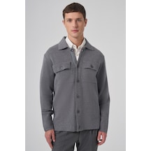 Morven Erkek Gri Trend Kapaklı Cepli Düğmeli Hırka 26ks012003100 Gri
