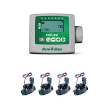 Rainbird Yeniesp 9v Kont. Ünit. 4 İstasyon Ve Selenoid Vana Seti