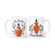 Storeşahin Su Bende Ve Vazo Sende 2'li Porselen Kupa Seti - Model 559 Shn0720