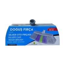 Doğuş Silver Kutulu Oto Yıkama Fırçası, Kıl Boyu 9,5 Cm. Su Hortumu Girişli X 12 Adet 13117