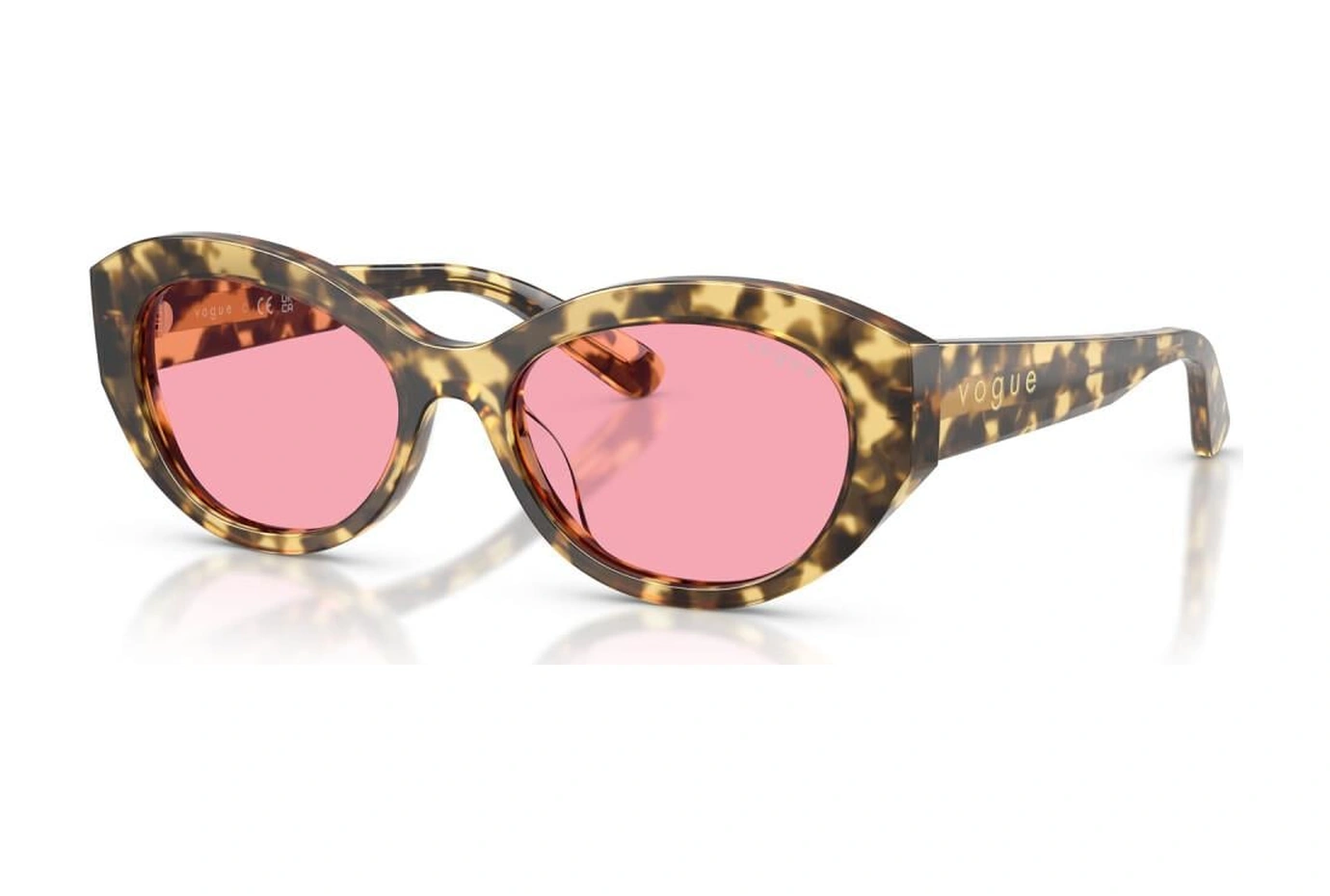 5659 324184 52 Leopar Vogue Kadın Güneş Gözlüğü Çok Renkli