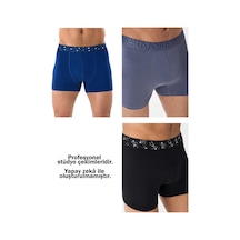 Mutig Tencel Modal Erkek Boxer 3'lü Gri - Siyah
