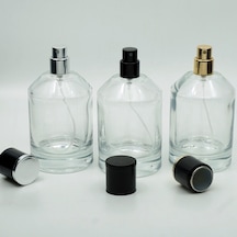 Parfüm Şişesi 100 Ml 3 Adet Silindir Kubbeli Model Kolay Kapama