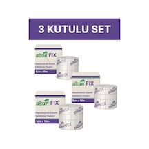 Fix Elastik Sabitleme Bandı 5cm X 10m, 3 Kutulu Set. Elastik Non-woven Medikal Flaster