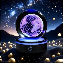 Haritası Figürlü 3d Led Gece Lambası 3 Boyutlu Küre Dünya Haritası Led Lamba Diğer