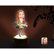 Kişiye Özel Kadın Öğretmen Karikatürlü Dekoratif 3D Biblo Led Işı (481501380) Kişiye Özel Kadın Öğretmen Karikatürlü Dekoratif 3D Biblo Led Işı (481501380)