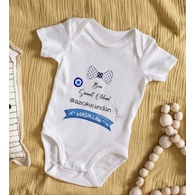 Bitmeyenkartus Bk Kids Sünnet Tasarımlı Bebek Body Zıbın - Model 2 Çok Renkli