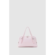 Shule Bags Ribbon Mini Çapraz Çanta Pembe