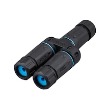 Lexroo Su Geçirmez Ip68 Korumalı 1/2 Splitter Dişi + 2xdişi Rj45 Ethernet Konnektör Soketleri