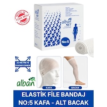 Elastik File Bandaj, No:5 Omuz Ve Diz, Esnetince 25m'ye Kadar Uzayan Tübüler Net Bandaj