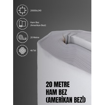 %100 Pamuk 46 Tel Amerikan Bezi Ham Bez Punch Kumaş Beyaz