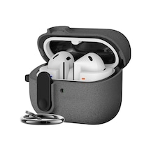 Samsung Galaxy Buds 3 Pro, Buds 3 Ve Buds 3 Fe İle Uyumlu Mandallı Kapak Kilit Sistemli Kumlanm
