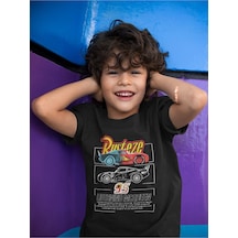 Sevbano Lightning Mcqueen 95 Baskılı Unisex Arabalar Cars Çizgi Film Çocu Siyah