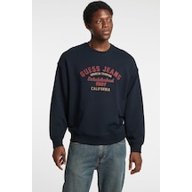 Guess Jeans Erkek Sweatshirt M5rq35kcpr1 Lacivert