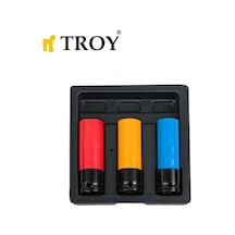 Troy 26157 Tekerlek Somunu Seti, 1/2" 3 Parça