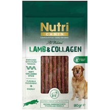 Nutri Canin Collagen Kuzu Etli Yumuşak Çubuk Köpek Ödülü 80 Gr