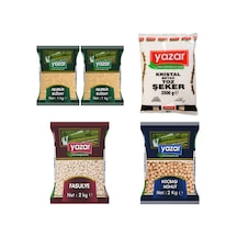 Yazar Buğday 2 KG + Fasulye 2 KG + Toz Şeker 2.5 KG + Nohut 2 KG Aşure Paketi
