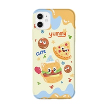 İphone 11 Uyumlu Baskılı Şeffaf Telefon Kılıfı Koleksiyon: Snacktoon Delight 7